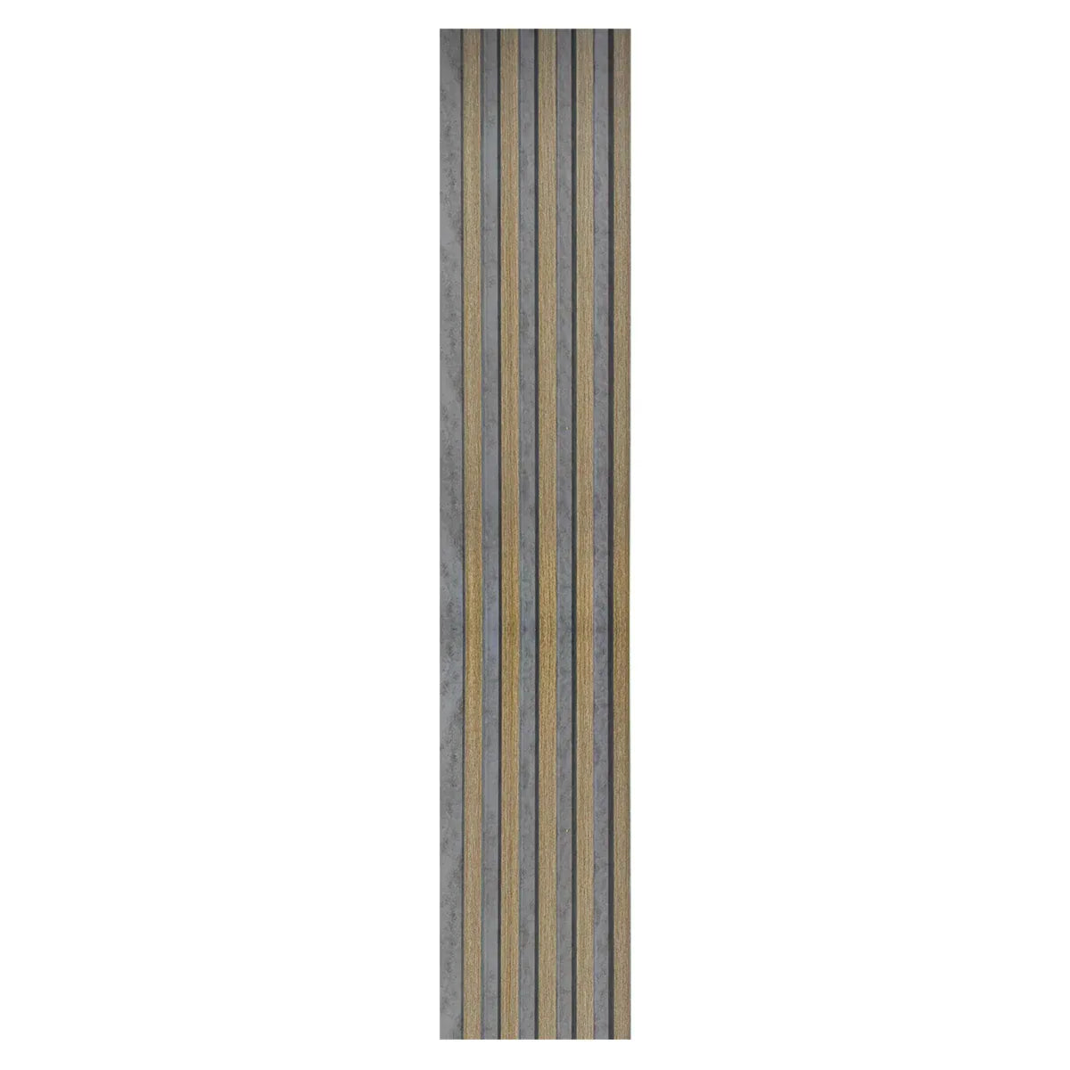Set 5 panouri decorative, riflaj, polimer rigid, Naimeed D5495, 270x12x1cm, Gri/Maro