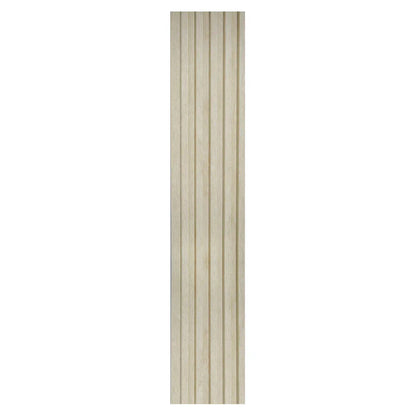 Set 5 panouri decorative, riflaj, polimer rigid, Naimeed D5496, 270x12x1cm, Crem
