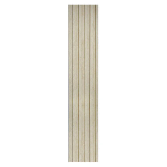 Set 5 panouri decorative, riflaj, polimer rigid, Naimeed D5496, 270x12x1cm, Crem