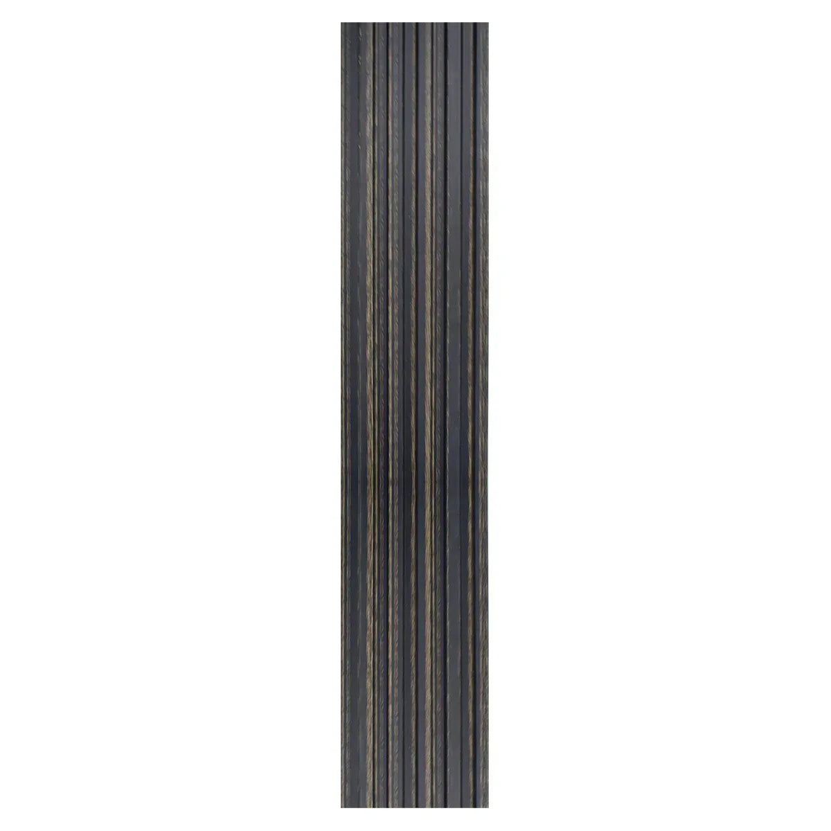 Set 5 panouri decorative, riflaj, polimer rigid, Naimeed D5497, 270x12x1cm, Negru