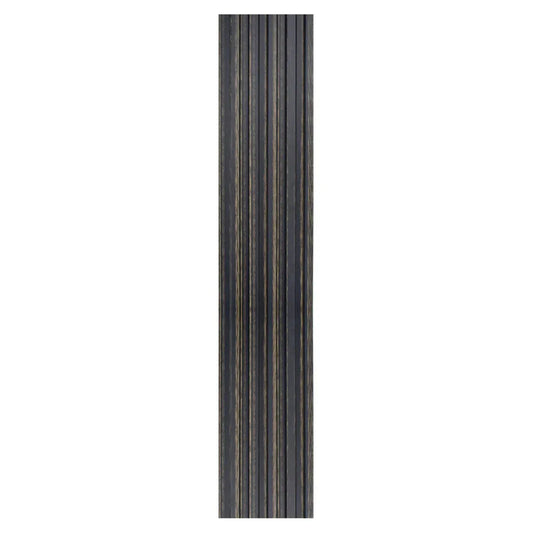 Set 5 panouri decorative, riflaj, polimer rigid, Naimeed D5497, 270x12x1cm, Negru