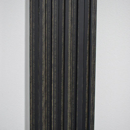 Set 5 panouri decorative, riflaj, polimer rigid, Naimeed D5497, 270x12x1cm, Negru