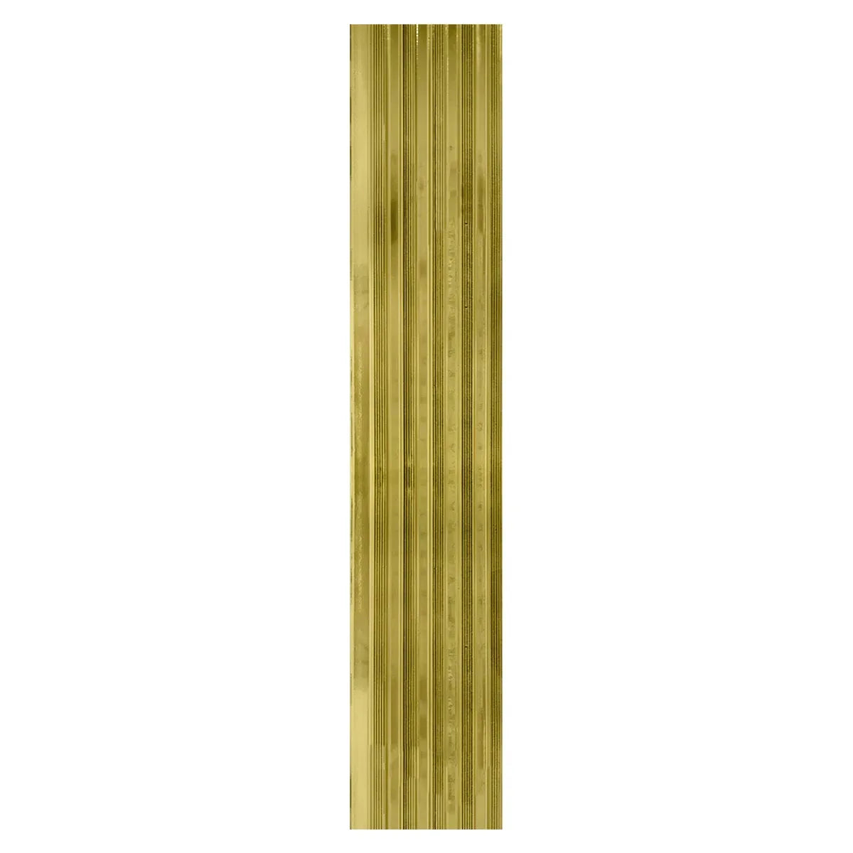 Set 5 panouri decorative, riflaj, polimer rigid, Naimeed D5498, 270x12x1cm, Auriu