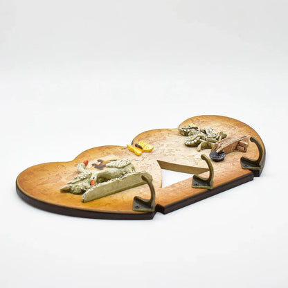 Cuier decorativ D55, 32x16,5 cm, m1