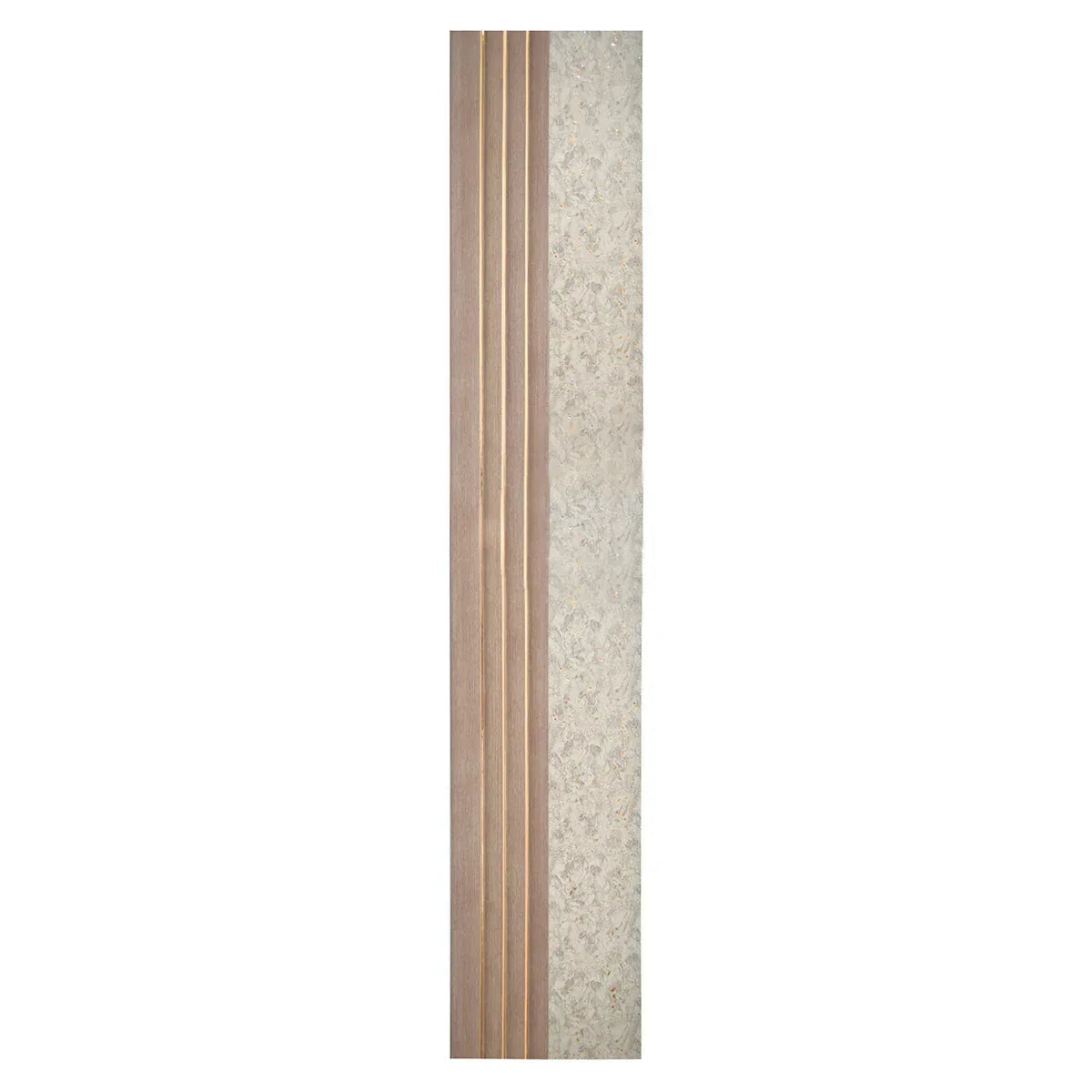 Set 5 panouri decorative, riflaj, polimer rigid, Naimeed D5500, 270x16x1cm, Crem deschis
