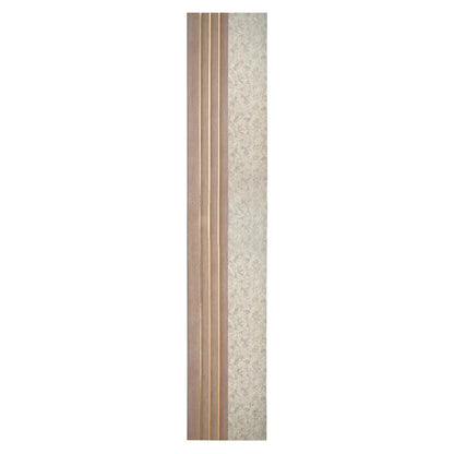 Set 5 panouri decorative, riflaj, polimer rigid, Naimeed D5500, 270x16x1cm, Crem deschis