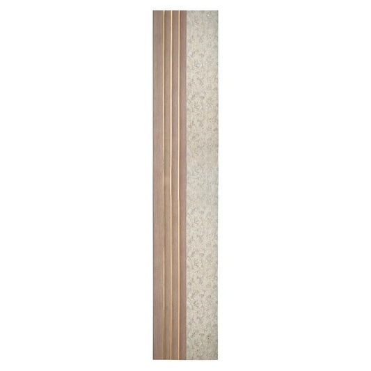 Set 5 panouri decorative, riflaj, polimer rigid, Naimeed D5500, 270x16x1cm, Crem deschis