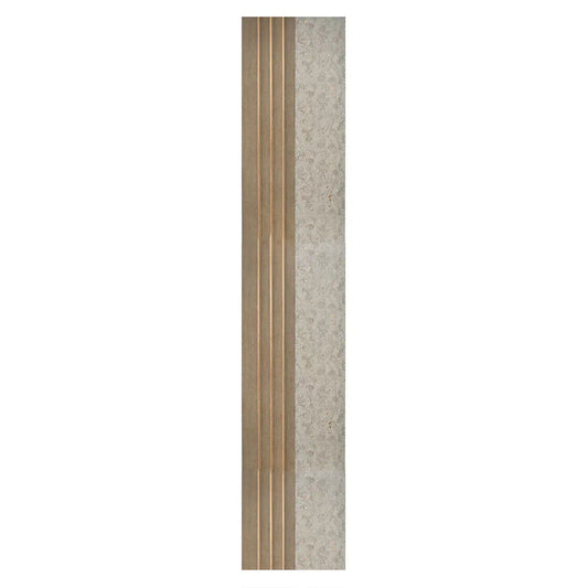 Set 5 panouri decorative, riflaj, polimer rigid, Naimeed D5501, 270x16x1cm, Crem inchis