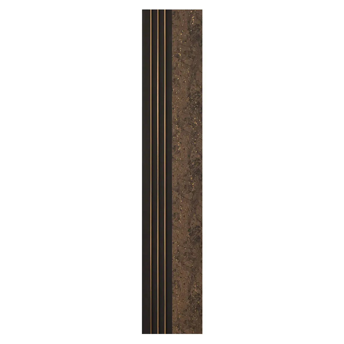 Set 5 panouri decorative, riflaj, polimer rigid, Naimeed D5502, 270x16x1cm, Maro