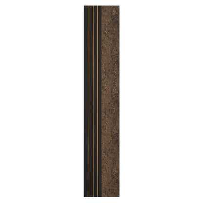 Set 5 panouri decorative, riflaj, polimer rigid, Naimeed D5502, 270x16x1cm, Maro