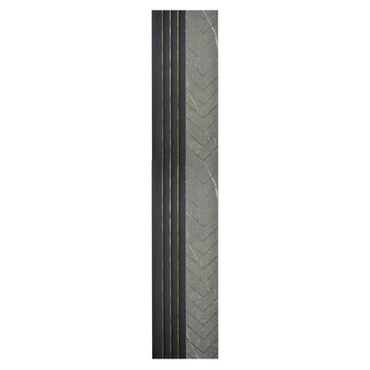 Set 5 panouri decorative, riflaj, polimer rigid, Naimeed D5503, 270x16x1cm, Gri
