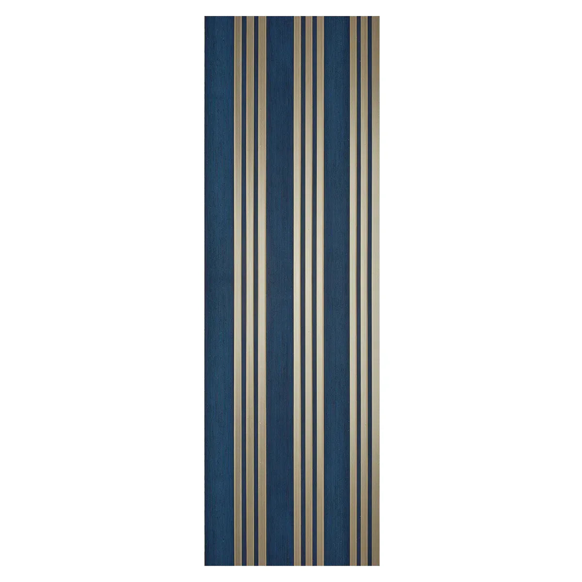 Set 5 panouri decorative, riflaj, polimer rigid, Naimeed D5508, 270x30x0.5cm, Turcoaz/Auriu
