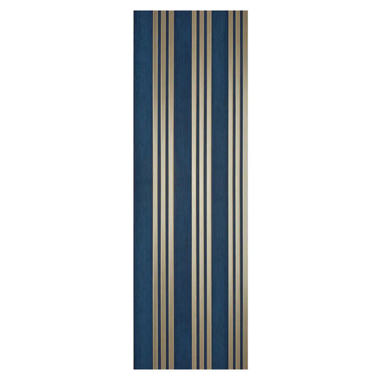 Set 5 panouri decorative, riflaj, polimer rigid, Naimeed D5508, 270x30x0.5cm, Turcoaz/Auriu