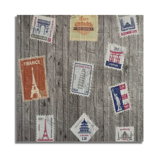 Tapet 3D autoadeziv, design modern,  usor de curatat, 70x77cm, Naimeed D5554