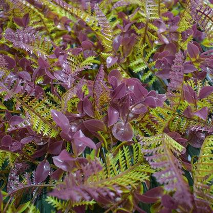 Paravan verde artificial, extensibil, Naimeed D5573, Verde/Maro