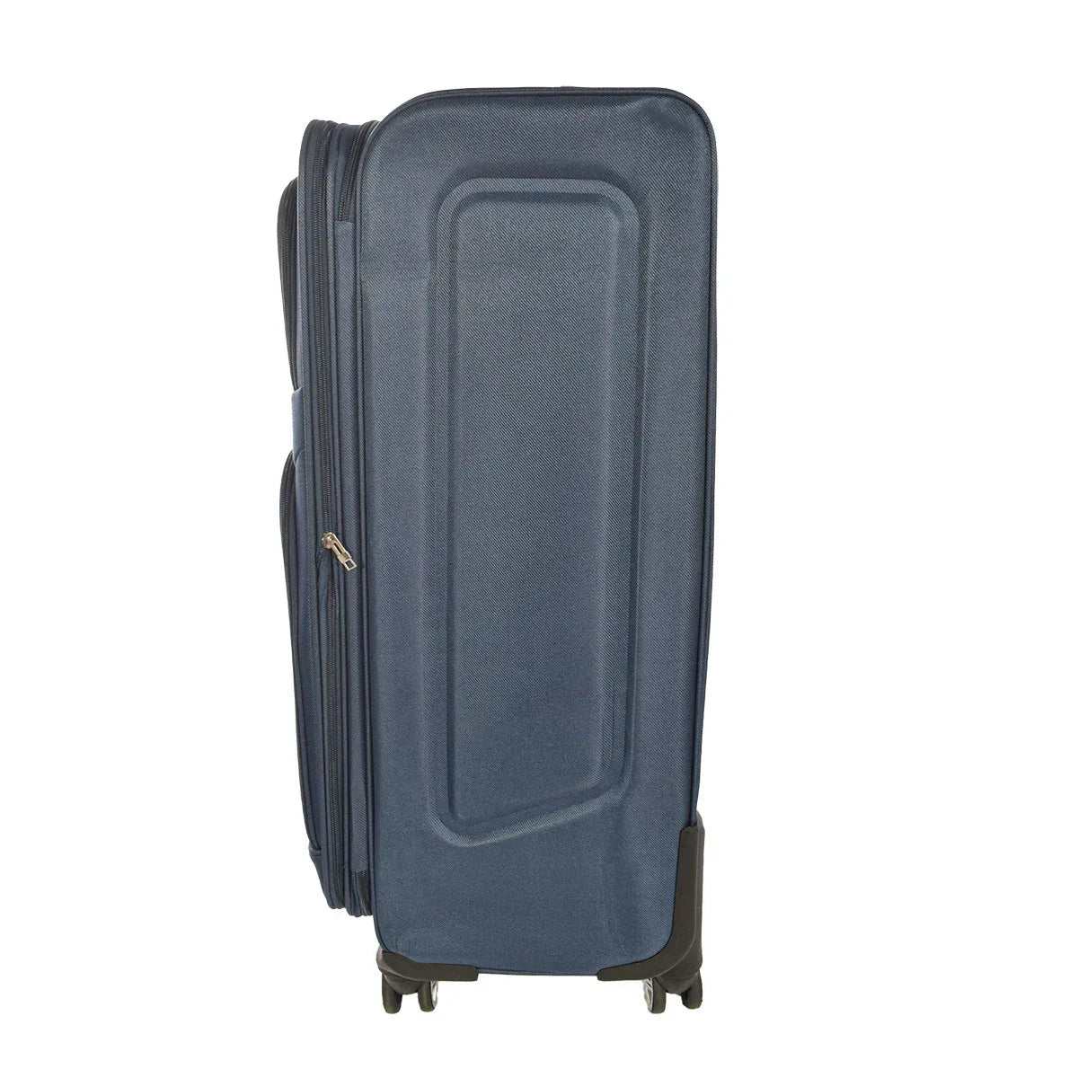 Set 3 trolere voiaj, Naimeed D5593, 4 roti duble 360 grade, material textil, inchidere cifru, Albastru