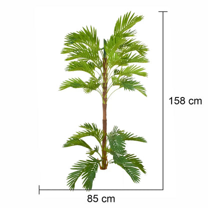 Copac artificial, Areca fara ghiveci, Naimeed D5615, 158x85 cm, Verde