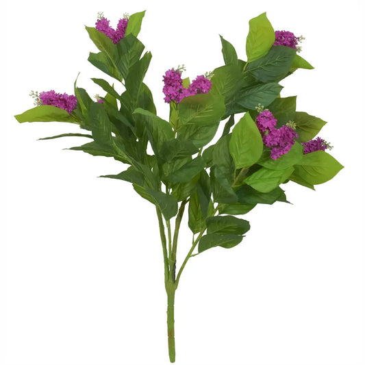Floare artificiala, Guzmania fara ghiveci, Naimeed D5628, 90x60 cm, Mov