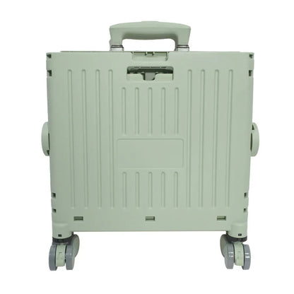 Carucior pliabil, Naimeed D5675, sistem blocare, maner extensibil, capac retractabil, 30 L, 39x35x48cm, Turcoaz