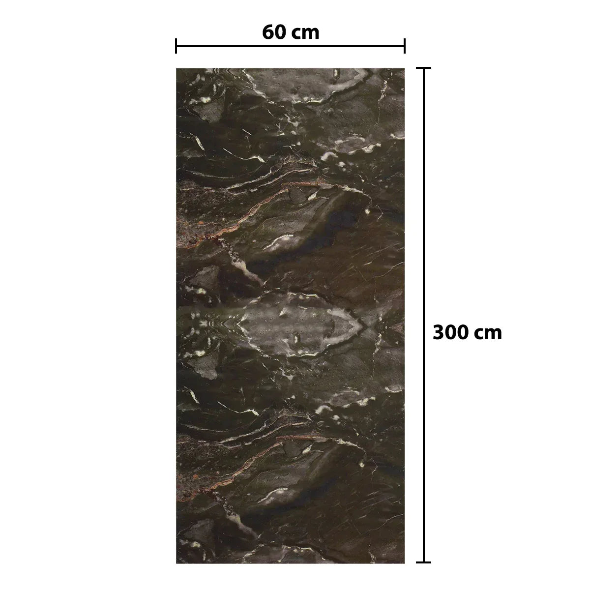 Rola panou autoadeziv, Naimeed D5679, design modern, 2mm grosime, 60x300cm, Maro