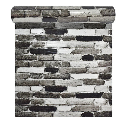 Rola panou autoadeziv, Naimeed D5683, design modern, 2mm grosime, 60x300cm, Alb/Negru