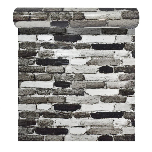 Rola panou autoadeziv, Naimeed D5683, design modern, 2mm grosime, 60x300cm, Alb/Negru