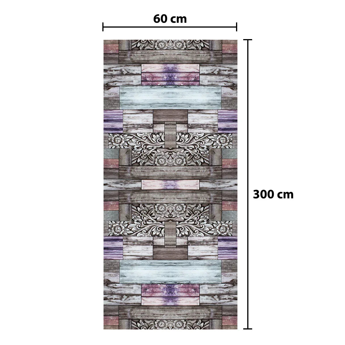 Rola panou autoadeziv, Naimeed D5685, design modern, 2mm grosime, 60x300cm, Multicolor