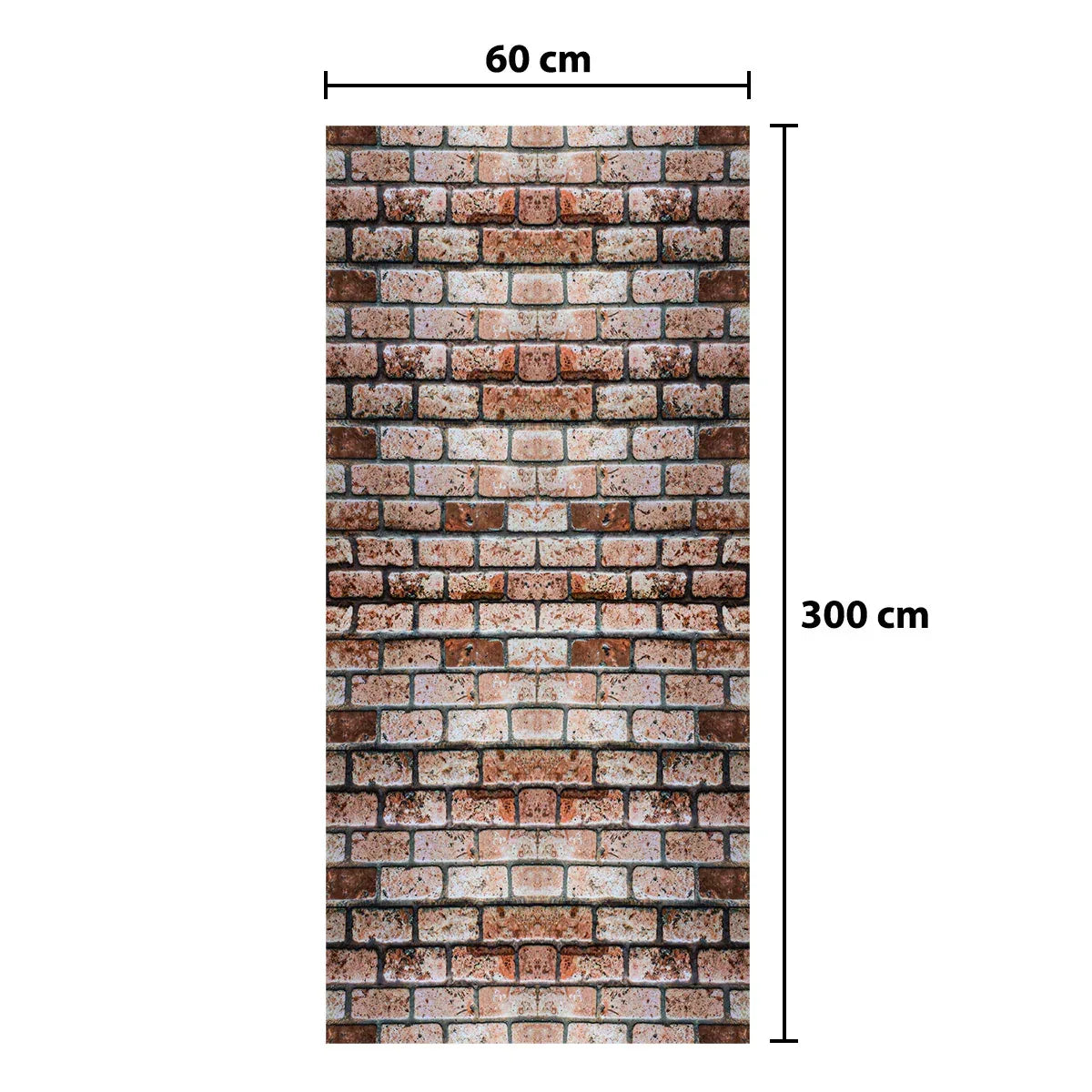 Rola panou autoadeziv, Naimeed D5692, design modern, 2mm grosime, 60x300cm, Caramida