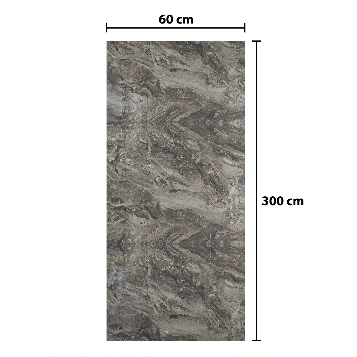 Rola panou autoadeziv, Naimeed D5698, design modern, 2mm grosime, 60x300cm, Gri