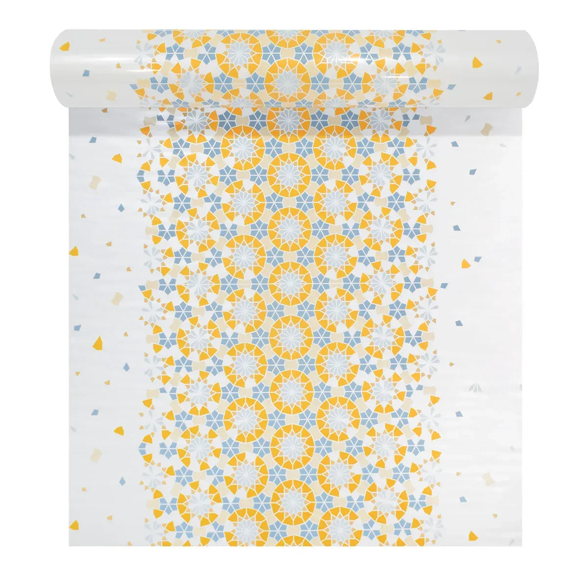 Rola panou autoadeziv, Naimeed D5706, design modern, 2mm grosime, 60x300cm, Galben/Albastru