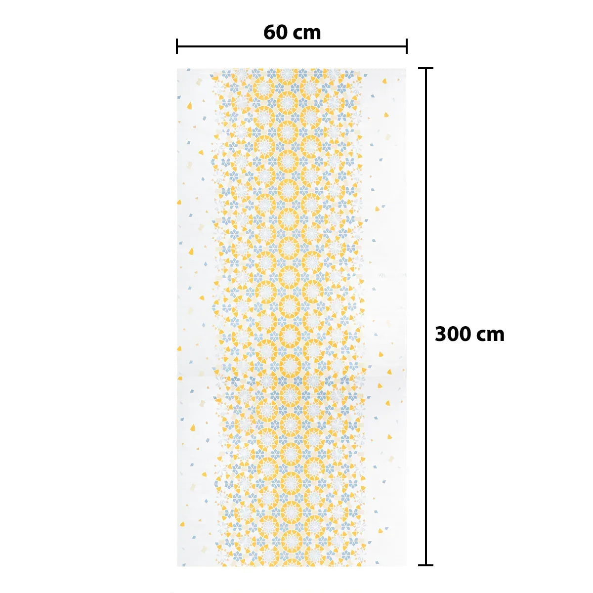 Rola panou autoadeziv, Naimeed D5706, design modern, 2mm grosime, 60x300cm, Galben/Albastru