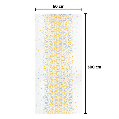 Rola panou autoadeziv, Naimeed D5706, design modern, 2mm grosime, 60x300cm, Galben/Albastru