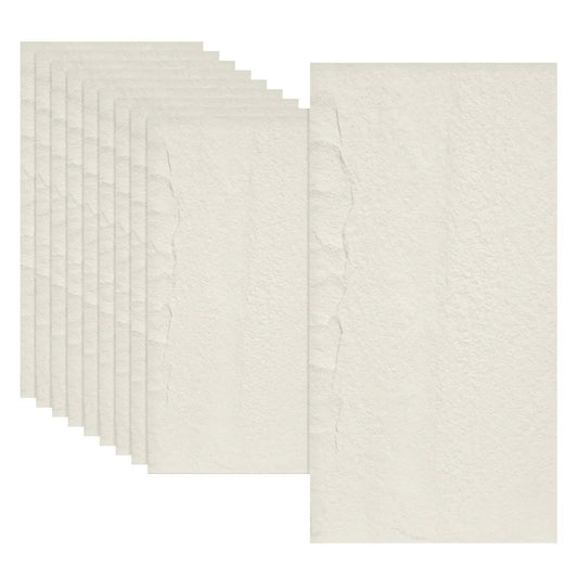 Set 10 x Panou Decorativ 3D, Naimeed D5739, ultrausor, design elegant, PU, 120 x 60 x 3 cm, Crem deschis