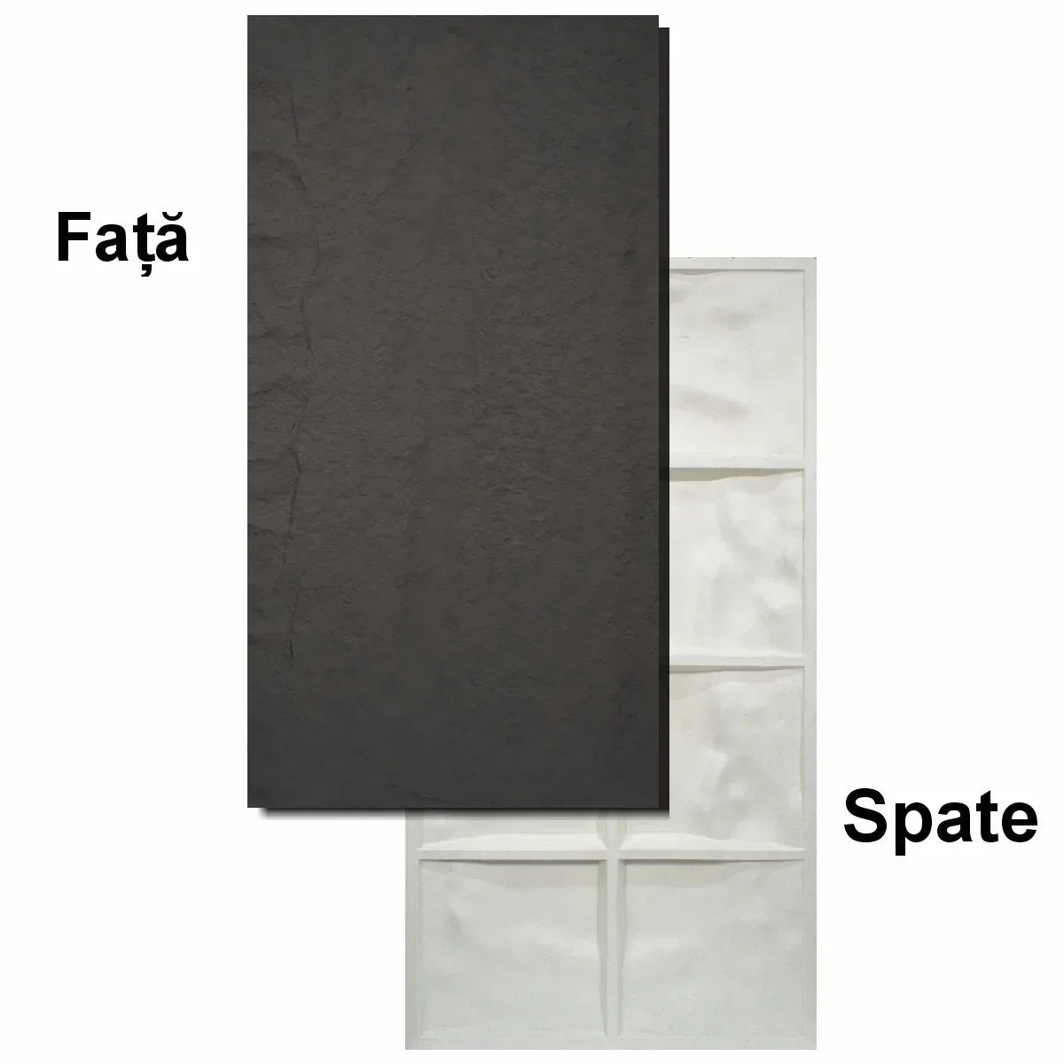 Set 10 x Panou Decorativ 3D, Naimeed D5741, ultrausor, design elegant, PU, 120 x 60 x 3 cm, Negru