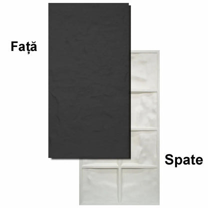 Set 10 x Panou Decorativ 3D, Naimeed D5746, ultrausor, design elegant, PU, 120 x 60 x 3 cm, Negru
