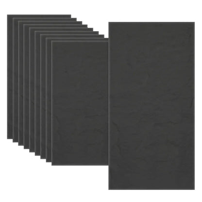 Set 10 x Panou Decorativ 3D, Naimeed D5746, ultrausor, design elegant, PU, 120 x 60 x 3 cm, Negru