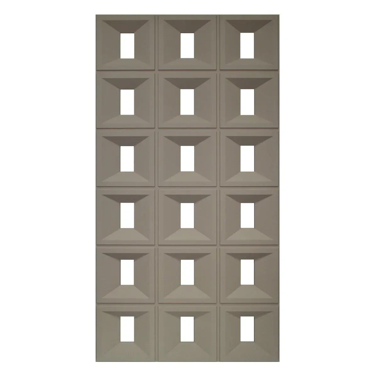 Set 4 x Panou Decorativ 3D, Naimeed D5769, ultrausor, design elegant, PU, 120 x 60 x 3 cm, Maro