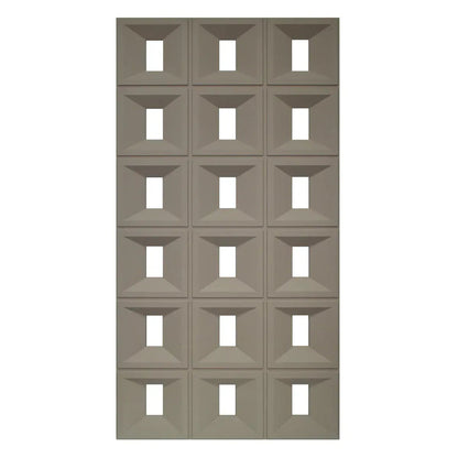 Set 4 x Panou Decorativ 3D, Naimeed D5769, ultrausor, design elegant, PU, 120 x 60 x 3 cm, Maro