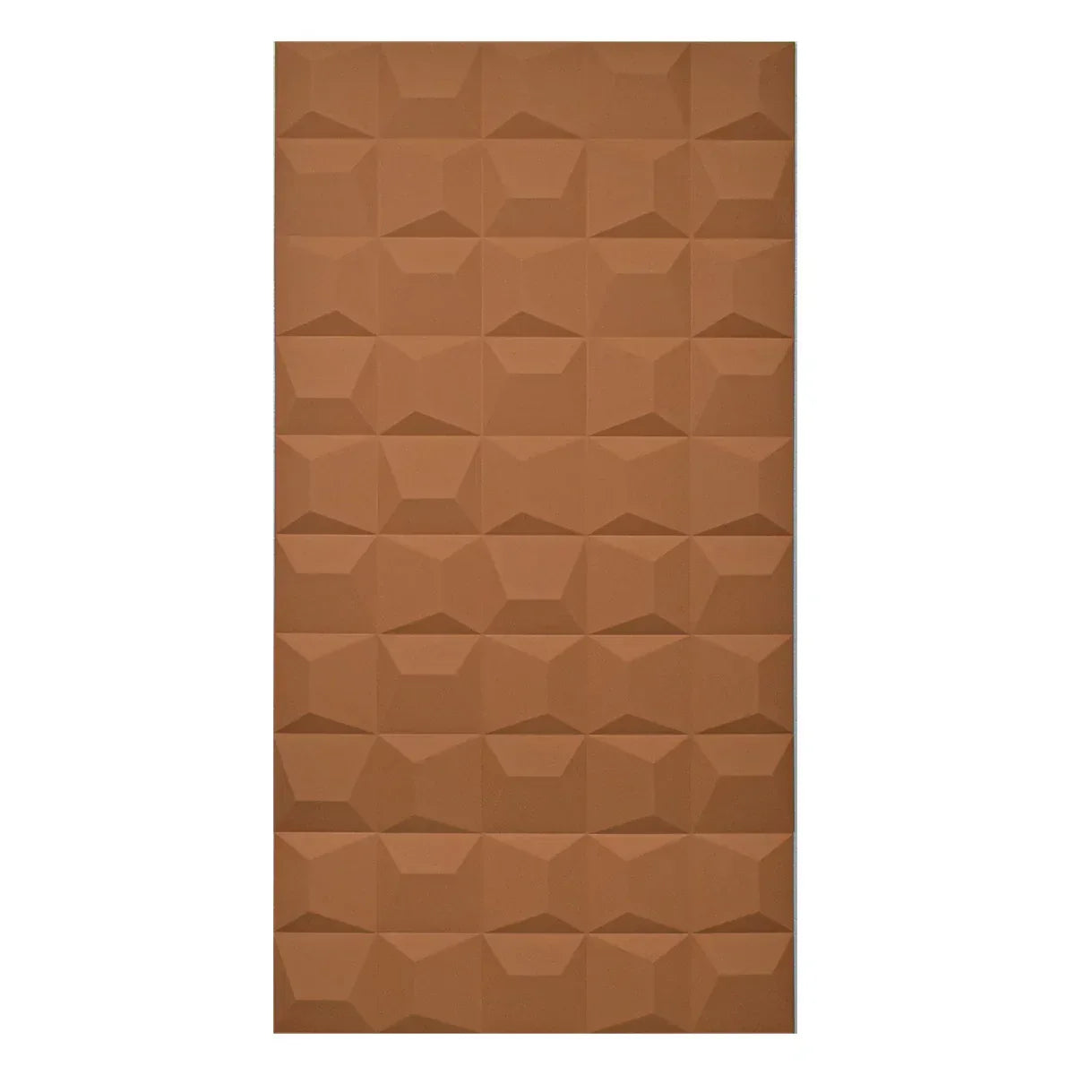Set 12 x Panou Decorativ 3D, Naimeed D5771, ultrausor, design elegant, PU, 120 x 60 x 2.5 cm, Caramiziu