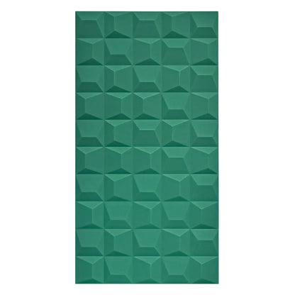 Set 12 x Panou Decorativ 3D, Naimeed D5772, ultrausor, design elegant, PU, 120 x 60 x 2.5 cm, Turcoaz