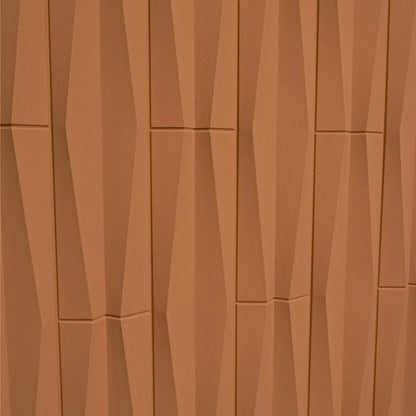 Set 12 x Panou Decorativ 3D, Naimeed D5775, ultrausor, design elegant, PU, 120 x 60 x 2.5 cm, Portocaliu