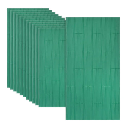 Set 12 x Panou Decorativ 3D, Naimeed D5776, ultrausor, design elegant, PU, 120 x 60 x 2.5 cm, Turcoaz