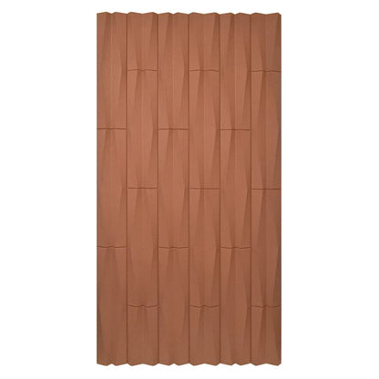 Set 12 x Panou Decorativ 3D, Naimeed D5777, ultrausor, design elegant, PU, 120 x 60 x 2.5 cm, Caramiziu