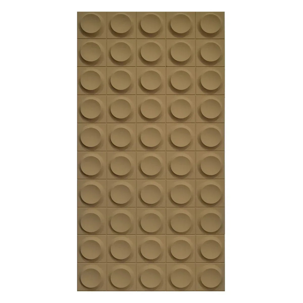Set 6 x Panou Decorativ 3D, Naimeed D5778, ultrausor, design elegant, PU, 120 x 60 x 2.5 cm, Maro