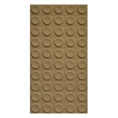 Set 6 x Panou Decorativ 3D, Naimeed D5778, ultrausor, design elegant, PU, 120 x 60 x 2.5 cm, Maro