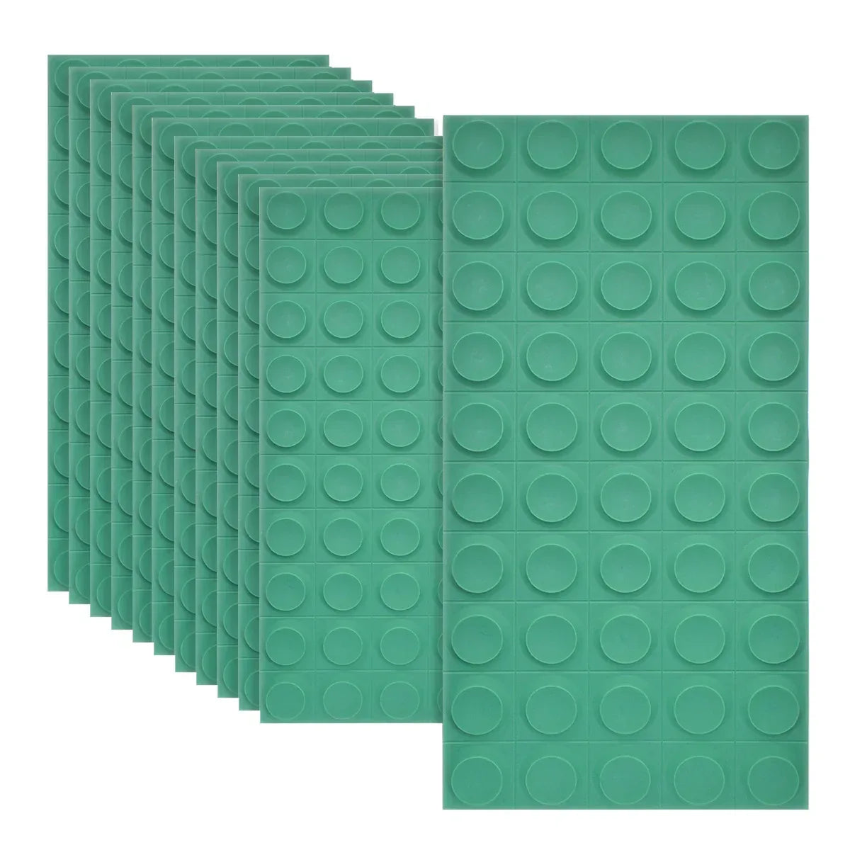 Set 12 x Panou Decorativ 3D, Naimeed D5780, ultrausor, design elegant, PU, 120 x 60 x 2.5 cm, Turcoaz