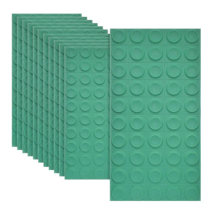 Set 12 x Panou Decorativ 3D, Naimeed D5780, ultrausor, design elegant, PU, 120 x 60 x 2.5 cm, Turcoaz