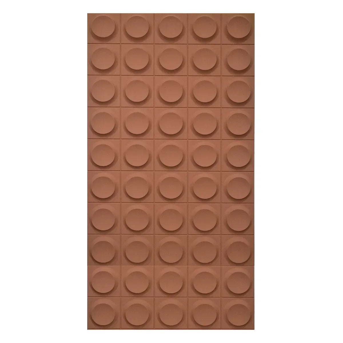 Set 12 x Panou Decorativ 3D, Naimeed D5781, ultrausor, design elegant, PU, 120 x 60 x 2.5 cm, Caramiziu