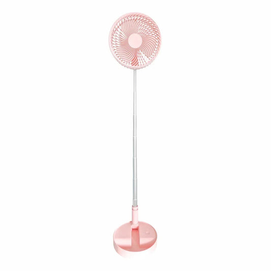 Ventilator, cu acumulator, Naimeed D5838, USB, Roz, 195x862x195mm