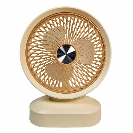 Ventilator, cu acumulator, Naimeed D5850, USB, Crem, 197x255x78mm